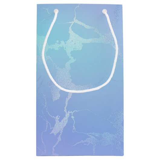 Marmeren design geschenkzak klein cadeauzakje (Achterkant)