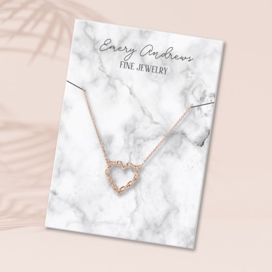 Marmeren Designer Sieraden Ketting Houder Display Visitekaartje