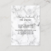 Marmeren Designer Sieraden Ketting Houder Display Visitekaartje (Achterkant)