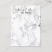 Marmeren Designer Sieraden Ketting Houder Display Visitekaartje (Voorkant)