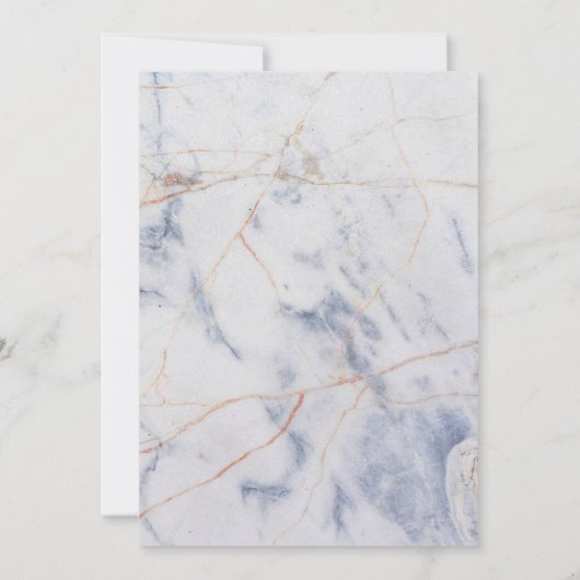 Marmeren doopuitnodiging kaart (Achterkant)