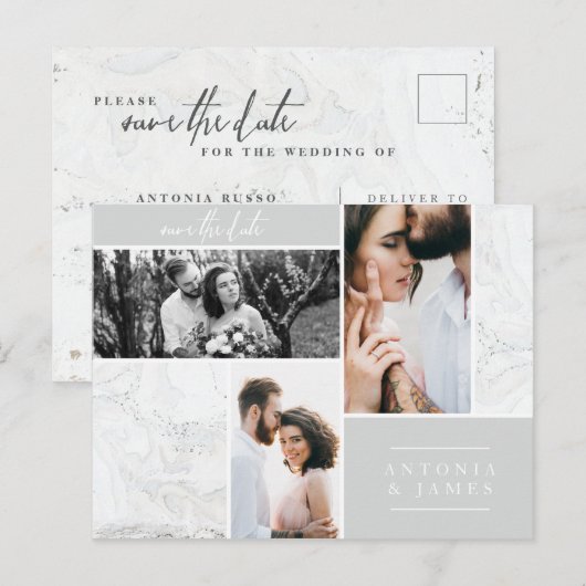 MARMEREN DOZEN BEWAAR DE DATUM KAART (Voorkant / Achterkant)