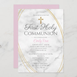 Marmeren Eerste Heilige Communie nodigt uit voor m Kaart