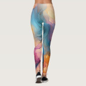 Marmeren effect camouflage leggings (Achterkant)