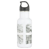Marmeren Effect Gepersonaliseerde Waterfles Waterfles (Achterkant)