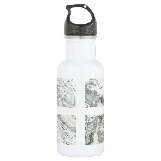 Marmeren Effect Gepersonaliseerde Waterfles Waterfles (Achterkant)