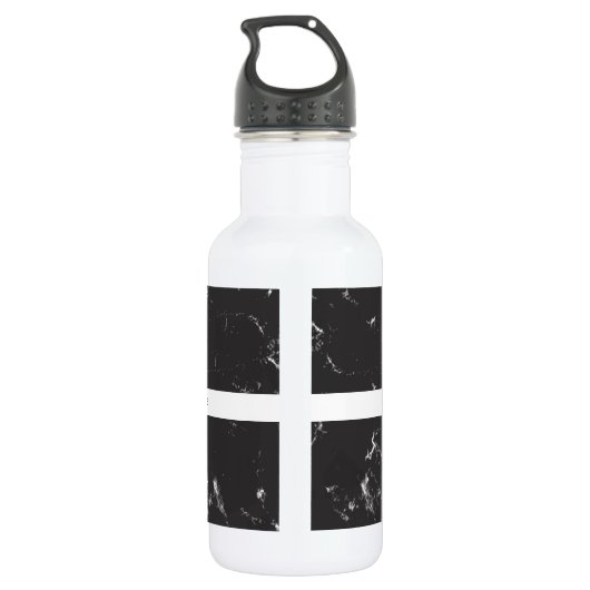 Marmeren Effect Gepersonaliseerde Waterfles Waterfles (Achterkant)
