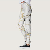 Marmeren Effect met Gouden Aderen Leggings (Links)
