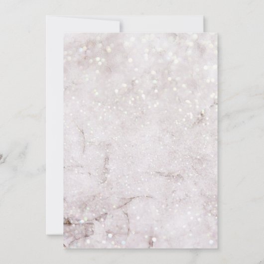 marmeren elegante uitnodiging voor de Eerste Commu (Achterkant)