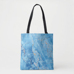 Marmeren Elegantie: natuurlijke geweven oppervlakt Tote Bag