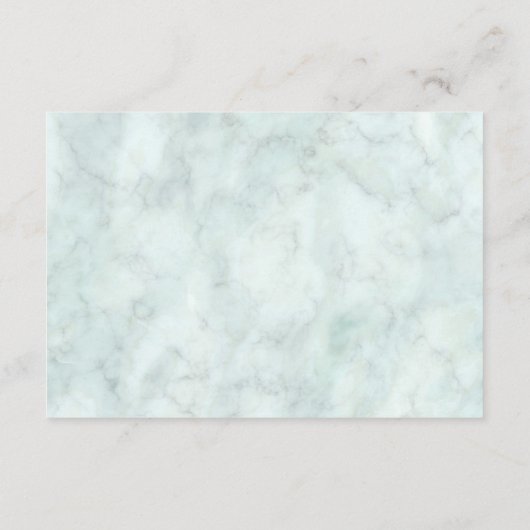 Marmeren Eucalyptus Groenery Gouden Trouwreceptie Informatiekaartje (Achterkant)