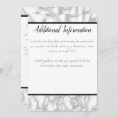 Marmeren Extra Info Kaart (Voorkant / Achterkant)