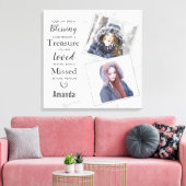 Marmeren familie foto gedenkteken canvas afdruk (Insitu (Woonkamer))