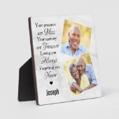 Marmeren familiefoto-herdenkingen Aandenken Fotoplaat (Voorkant)