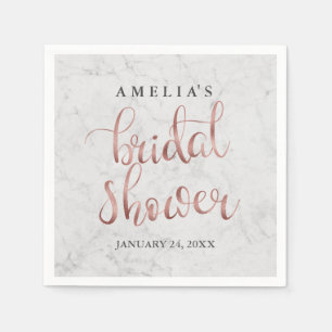 Marmeren Faux Roos Goud Vrijgezellenfeest servet