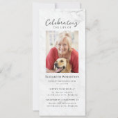 Marmeren foto Uitvaart Digitale uitnodiging (Voorkant)