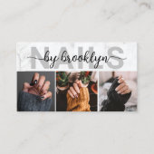 Marmeren fototypografie Nail Artiest Visitekaartje (Voorkant)