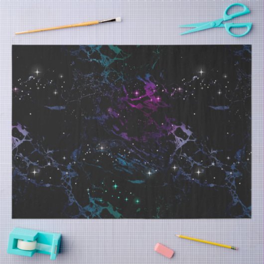 Marmeren Galaxy-serie ontwerp 3 Tissuepapier (Craft)