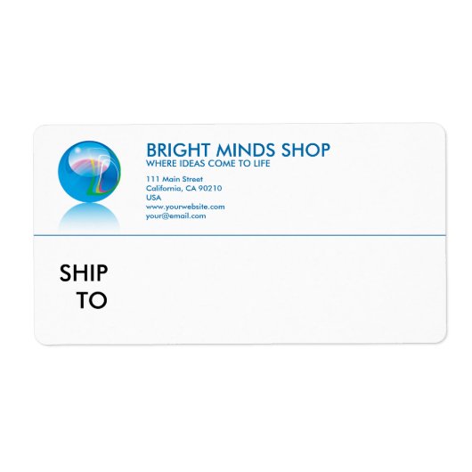 Marmeren glasreeks No.1 Etiket (Voorkant)