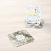 Marmeren Glitter Bruiloft Mr. & Mrs. Roos Gold ID6 Kartonnen Onderzetters (Insitu)