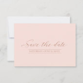 Marmeren Glitter Bruiloft Roze Goud ID644 Save The Date (Achterkant)