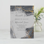 Marmeren Glitter Geometrisch Liefdevol Geheugen Kaart (Staand voorkant)