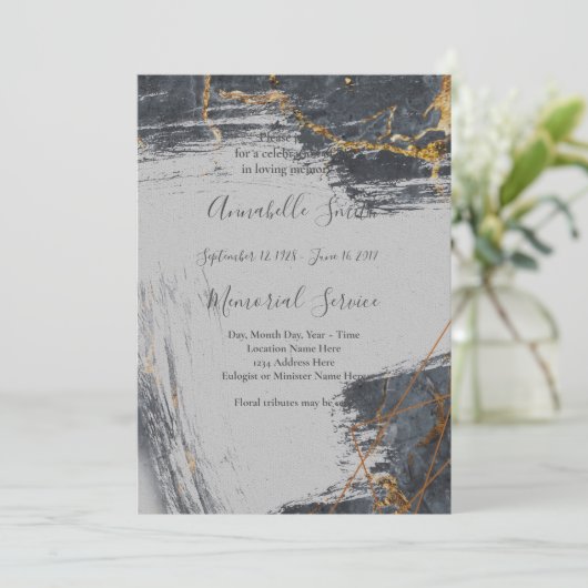 Marmeren Glitter Geometrisch Liefdevol Geheugen Kaart (Staand voorkant)