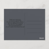 Marmeren glitter geometrische dank je briefkaart (Achterkant)