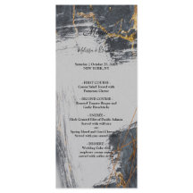 Marmeren Glitter Geometrische Trouwmenu