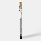 Marmeren Glitter Monogrammed Hoesje- Mate iPhone C Case-Mate iPhone Case (Achterkant / Links)