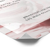 Marmeren Glitter Salon Prijslijst Poster (Hoek)