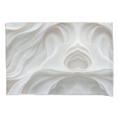 Marmeren Golf Abstract Wit Minimalistisch Kussen H Kussensloop (Voorkant-Links)