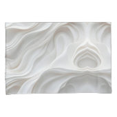 Marmeren Golf Abstract Wit Minimalistisch Kussen H Kussensloop (Voorkant-Rechts)