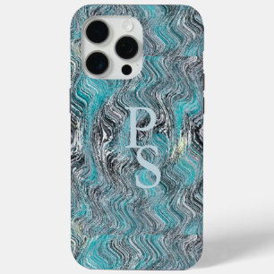 Marmeren golven iPhone 15 pro max hoesje
