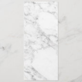 Marmeren Gouden Menu Bruiloftsreceptie Kaarten Art (Achterkant)