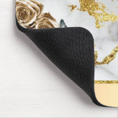 Marmeren gouden Rozen vlinder Muismat (Hoek)