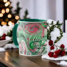 Marmeren grillig schattig groen rood abstract mode