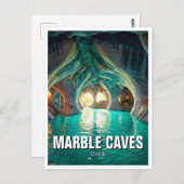 Marmeren grotten Chili Briefkaart (Voorkant / Achterkant)