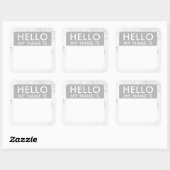 Marmeren Hello My Name Is Stickers (Vel)
