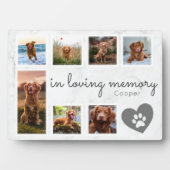 Marmeren hondengedenkteken met liefdevolle herinne fotoplaat (voorkant)