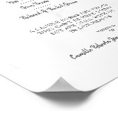 Marmeren Huwelijk Familie Herdenkingstafel Rode Ha Poster (Hoek)