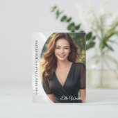 Marmeren Ice Photo Card Pageant Autograph Briefkaa Briefkaart (Staand voorkant)