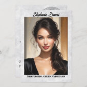 Marmeren IJsgrens Pageant Autograph Kaart | QR-cod (Voorkant / Achterkant)