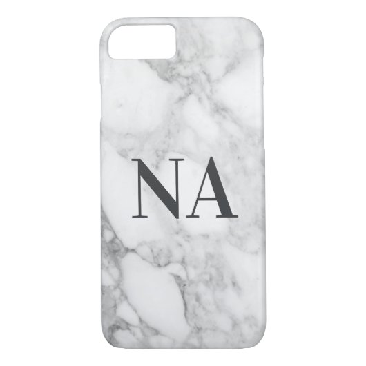 Marmeren initiaal / monogram Case-Mate iPhone case (Achterkant)