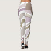 Marmeren initialen schattig blush roze rose goud w leggings (Achterkant)