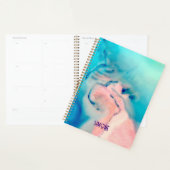 marmeren inkt werveling blauw roze Planner (Display)