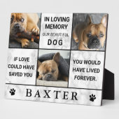 Marmeren Instant Fotocollage Aandenkenhuisdier Her Fotoplaat (Zijkant)