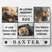 Marmeren Instant Fotocollage Herdenking Aandenken Fotoplaat (Voorkant)