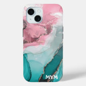 Marmeren iPhone 15 hoesje Hoesje-Mate (Achterkant)