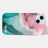 Marmeren iPhone 15 hoesje Hoesje-Mate (Achterkant (horizontaal))